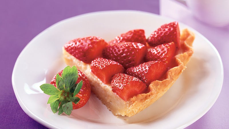 Buttermilk Pie with Fresh Strawberries Recipe