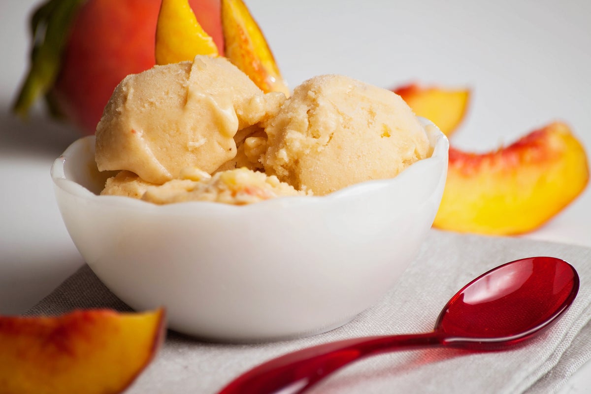 Vegan Peach Ice Cream Recipe Vegetarian Times