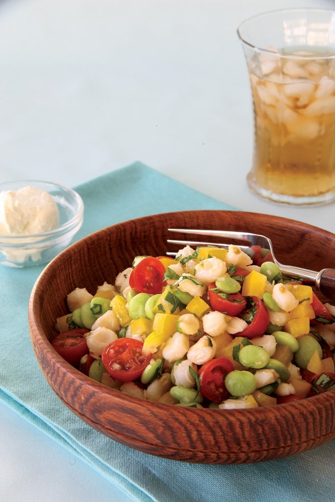 Hominy Salad with BasilShallot Vinaigrette Recipe