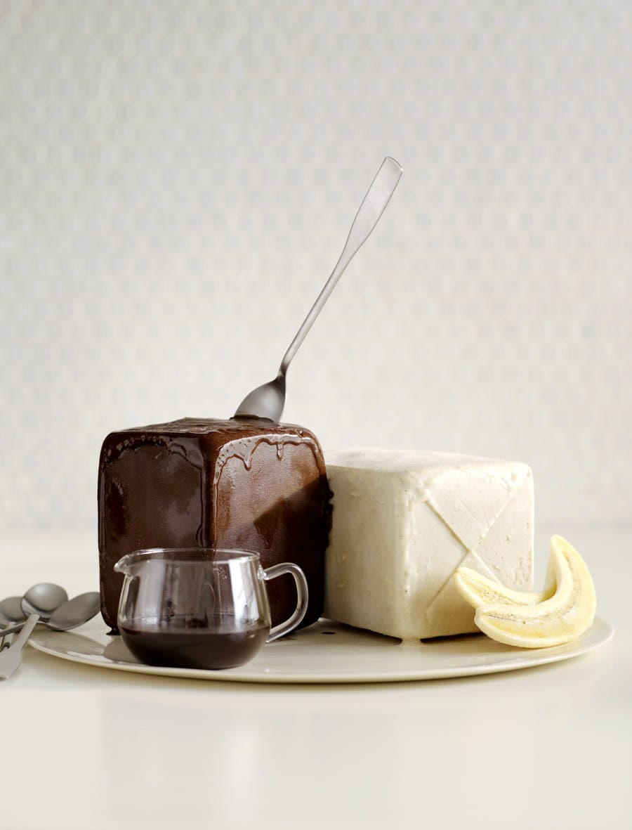 Dark Chocolate-Caramel Sorbet