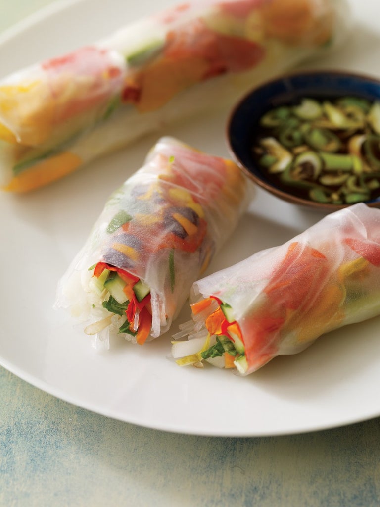Summer Rolls with Marigolds and Nasturtiums Recipe