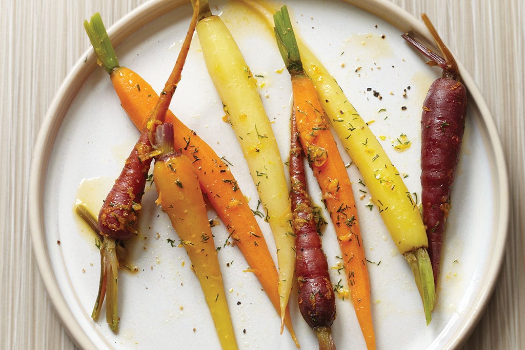 Steamed Baby Carrots with OrangeDill Butter Recipe