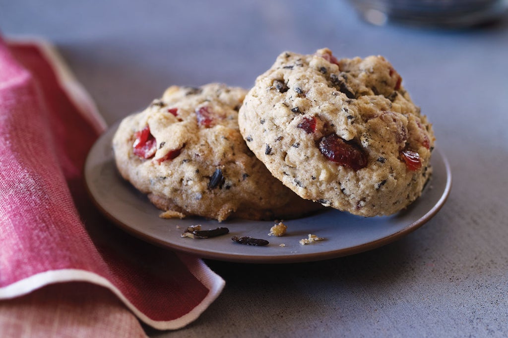 Wild Rice and Dried Cranberry Cookies
