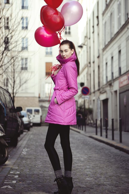 pink coat Vaute None