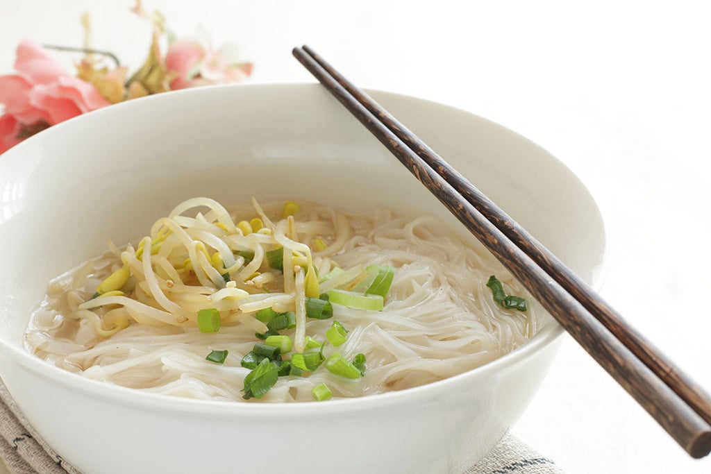 Quick Rice Noodle Soup