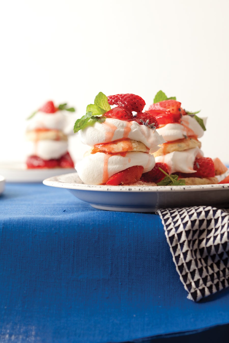 Strawberry-Lavender Shortcakes