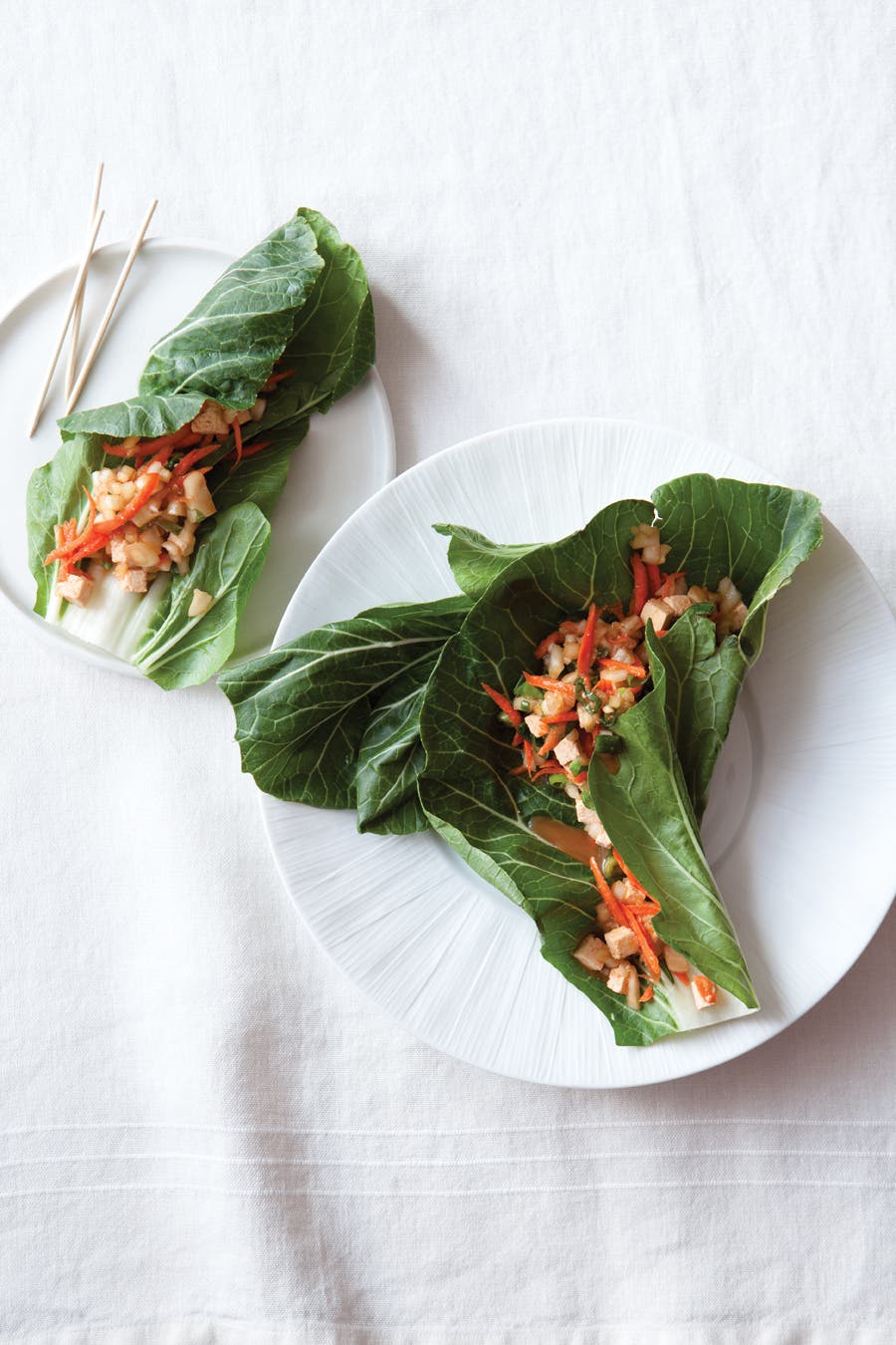 Soy-Sesame Bok Choy Rolls None
