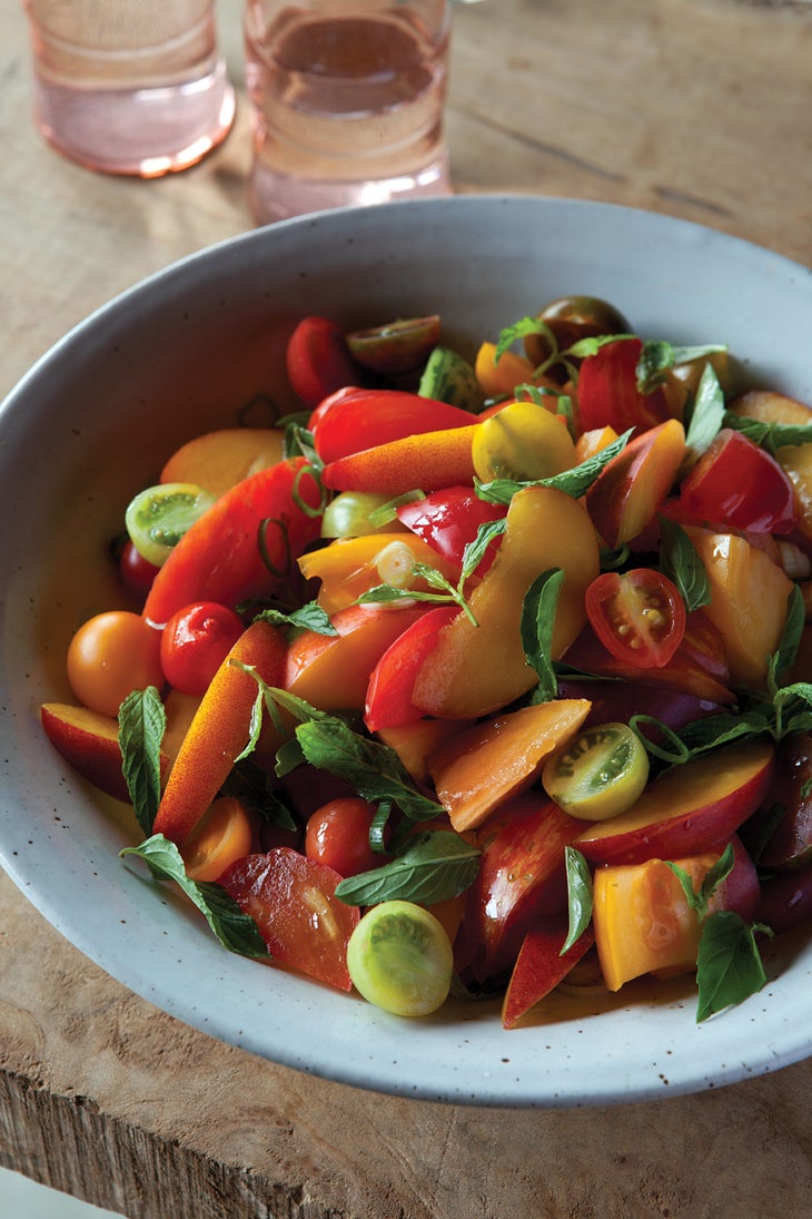 Heirloom Tomato and Nectarine Salad