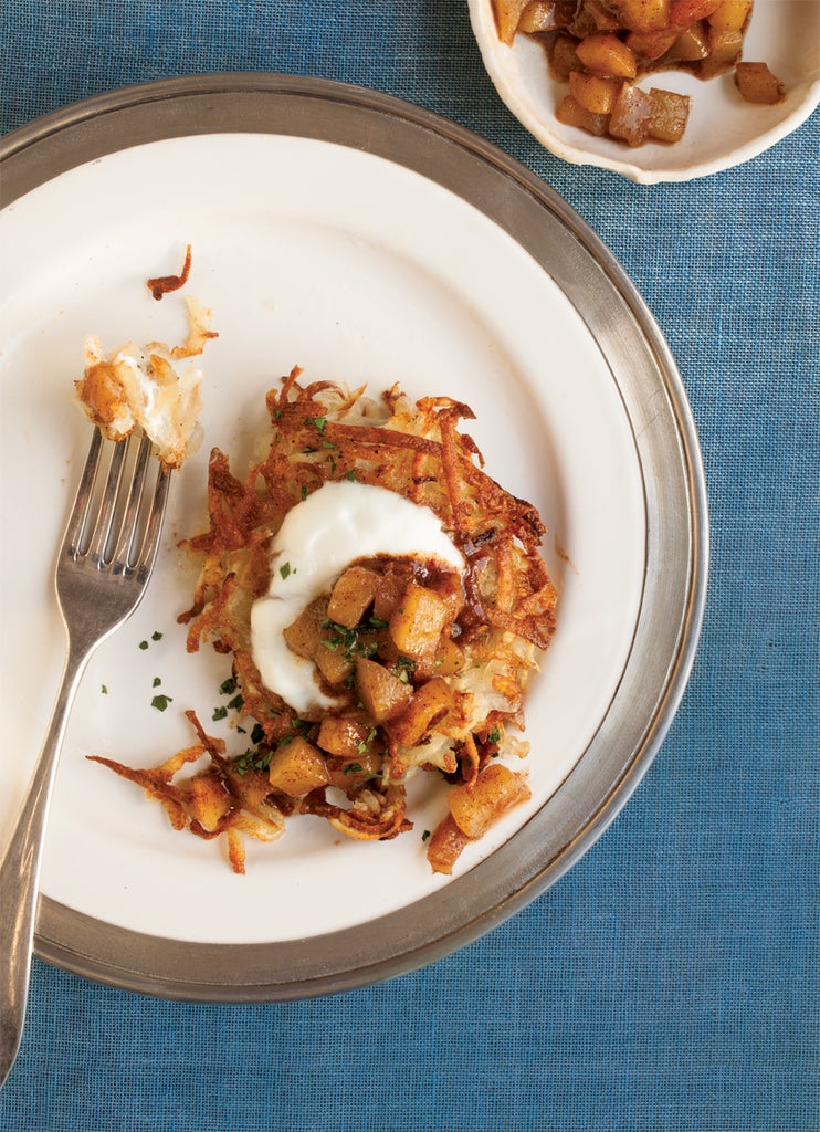 Classic Potato Latkes With Chunky Applesauce Recipe 1169