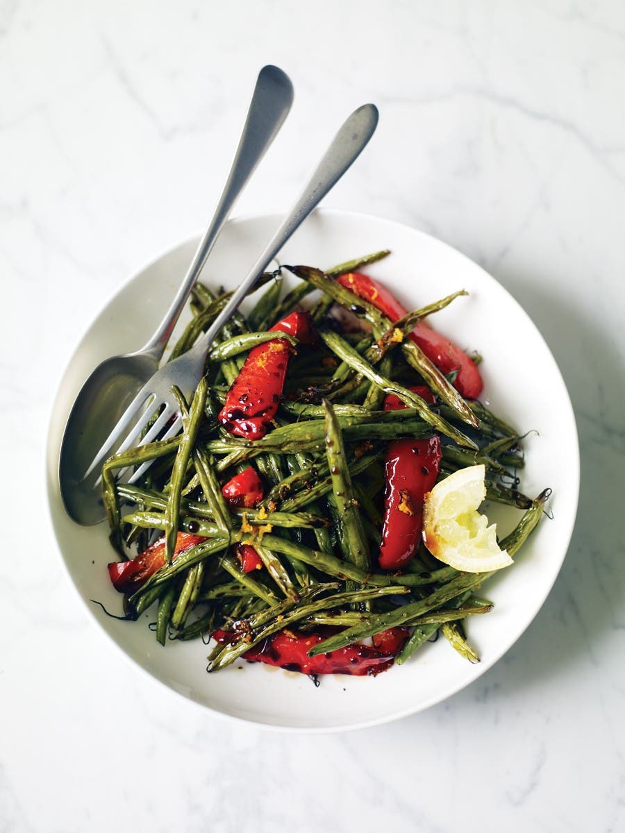 Sicilian-Style Roasted Vegetables with Balsamic Syrup None