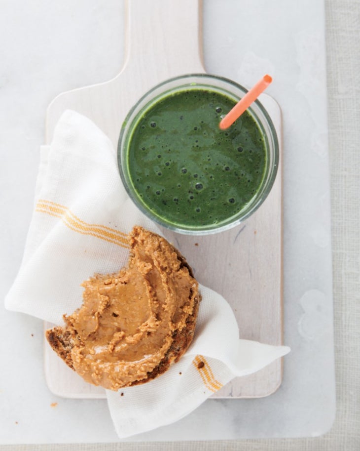Blueberry-Spinach Smoothie None