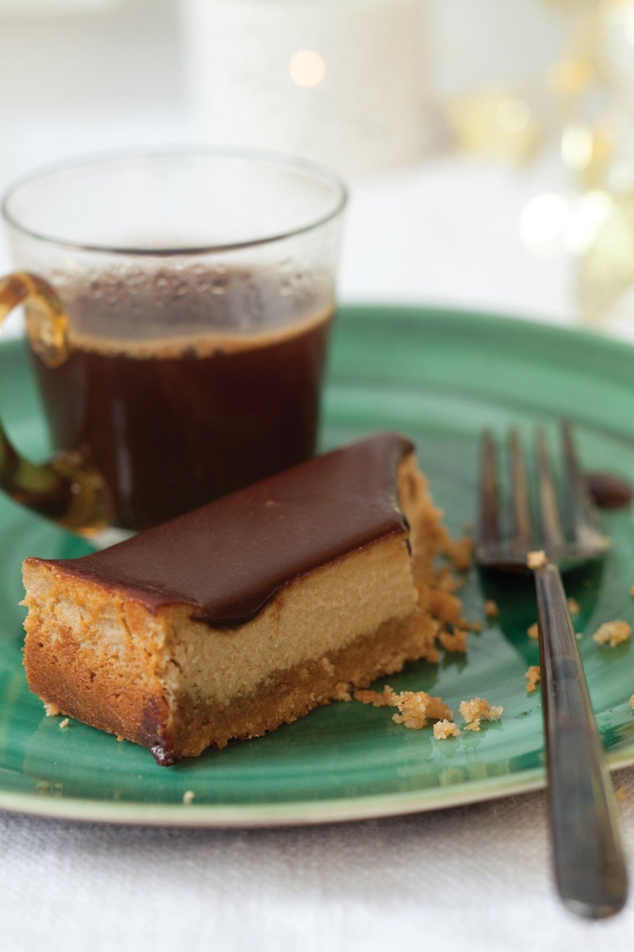 Frosted Espresso Cheesecake Bars