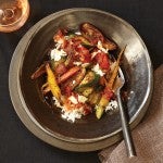 Flash-Roasted Vegetables and Rice with Chipotle Tomato Sauce None