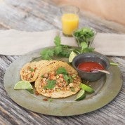 Breakfast Tacos with Cheesy-Hemp-Scrambled Tofu None