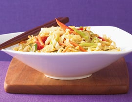 Napa Cabbage Salad with Peanut Dressing None