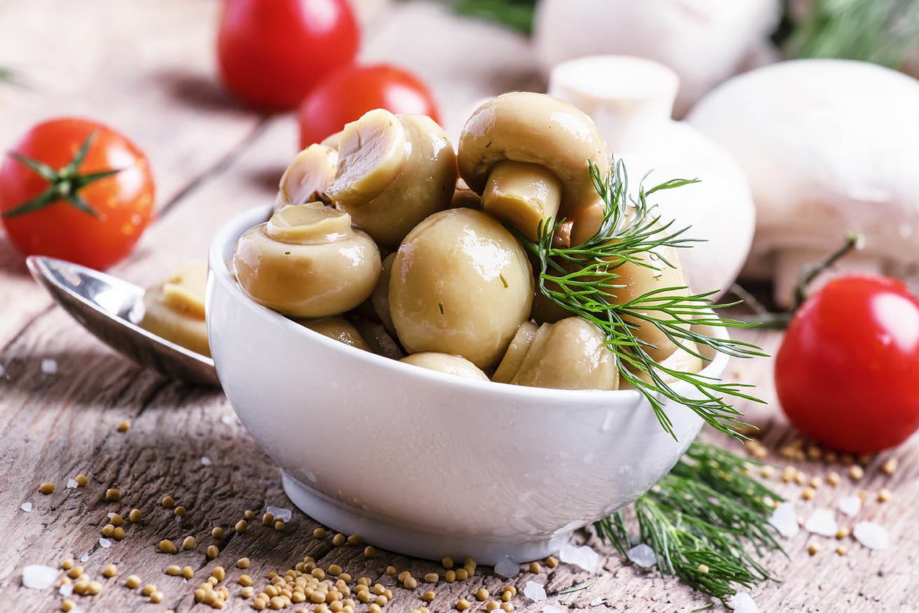 Marinated Mushrooms Happy Hour Appetizers