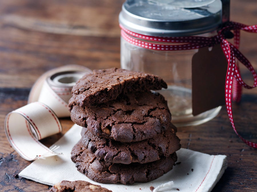 Quadruple Chocolate-Cherry Cookies