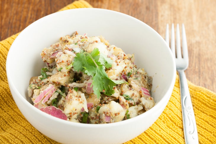 Vegetarian Potato Salad with Mustard Greens Recipes
