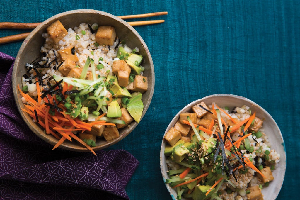 Sushi Rice Bowls with Tofu Teriyaki Recipe