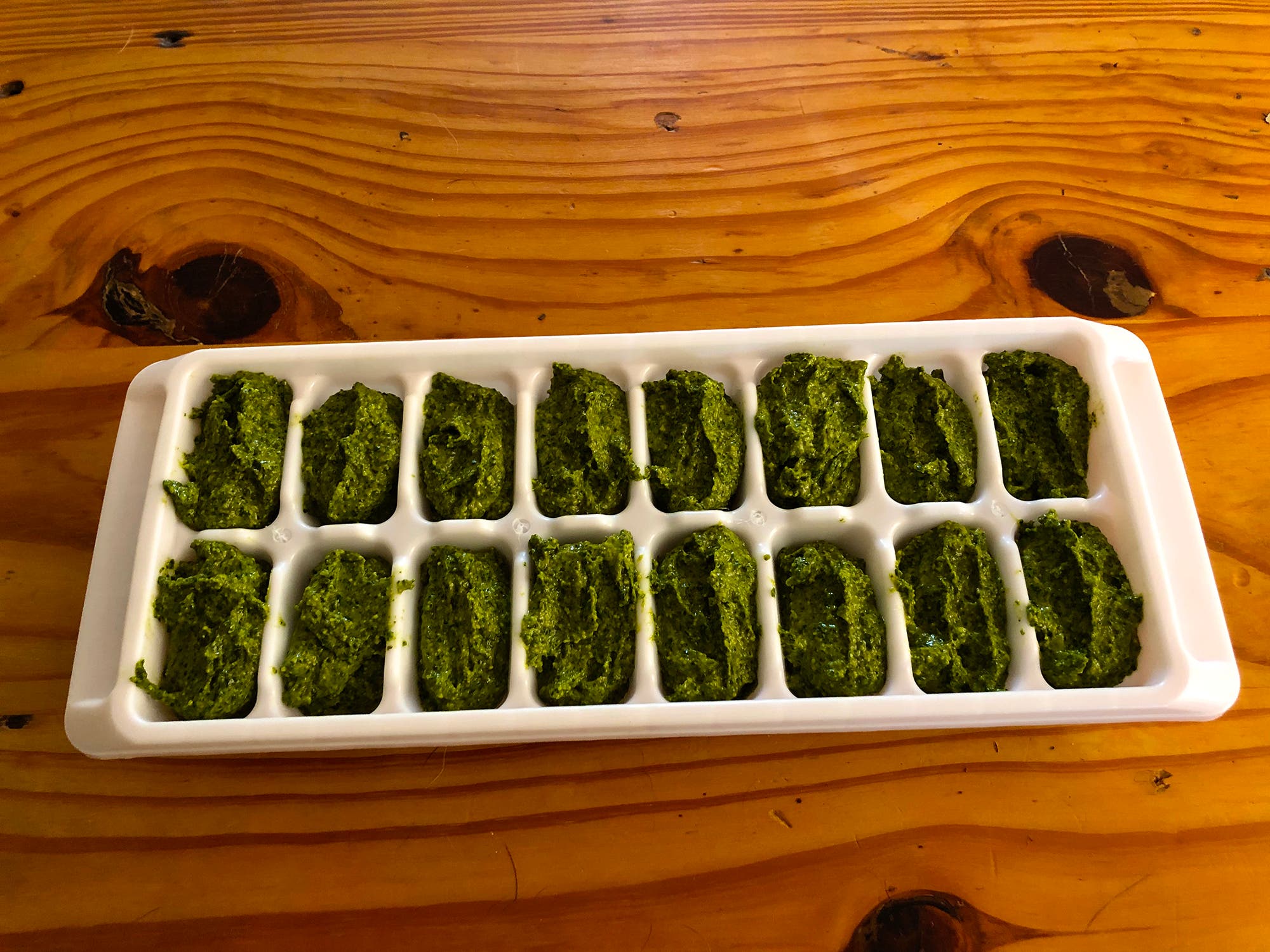 freezer-friendly basil pesto