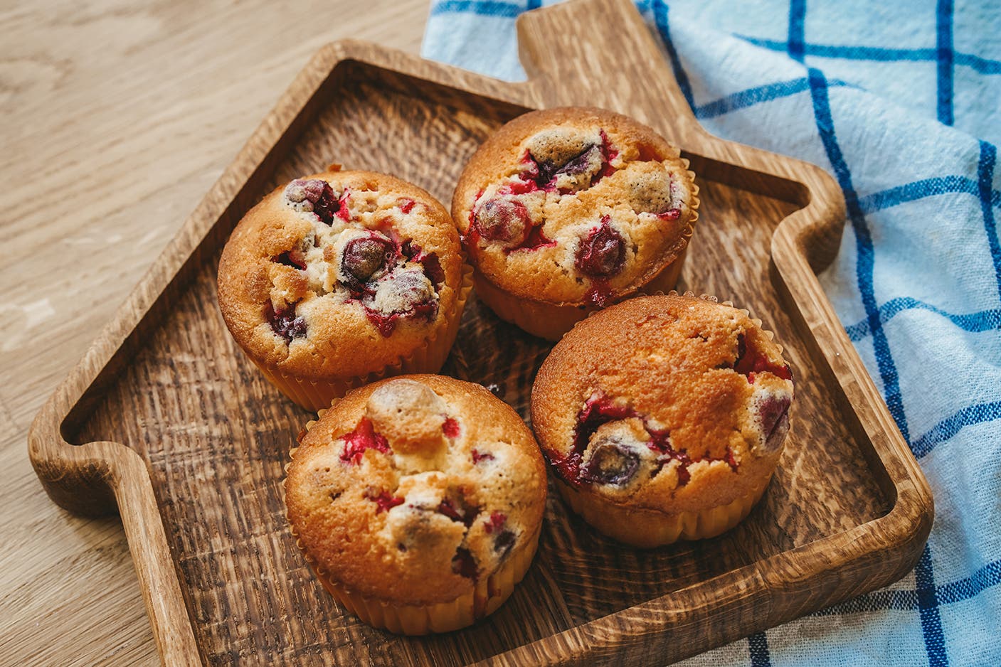 Morning Muffins with Dried Fruit None