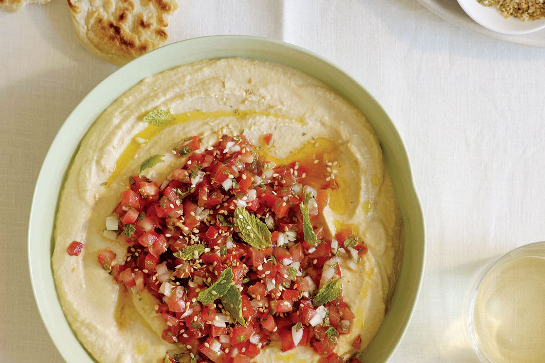 Hummus-with-Tomato-Mint-Salsa None