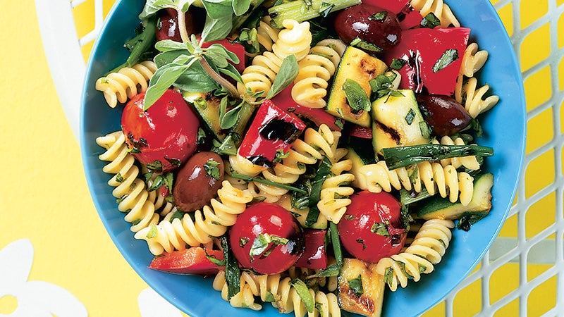 Summer Pasta Salad with Grilled Vegetables