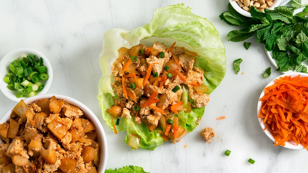 Spicy Tofu Lettuce Wraps Recipe