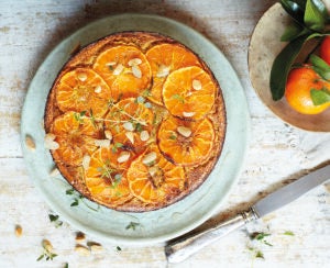Mandarin and Thyme Polenta Cake