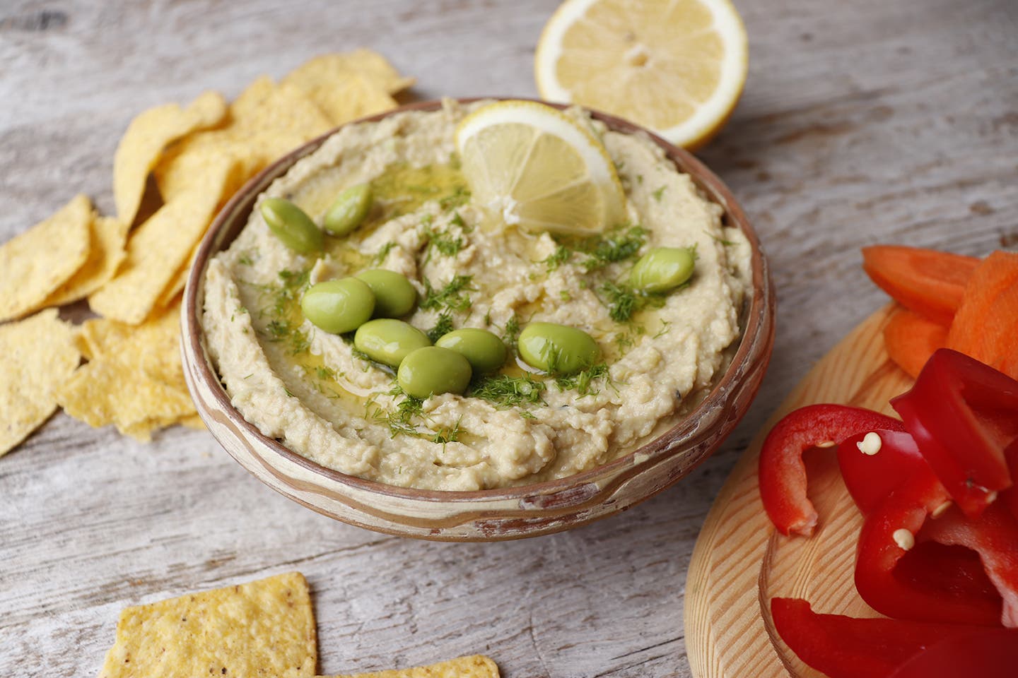 Edamame Hummus None