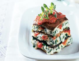 Portobello Mushroom Stacked Lasagna