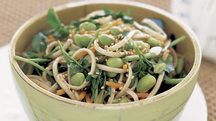 Asian Noodles with Edamame in No Time Asian Noodles with Edamame in No Time