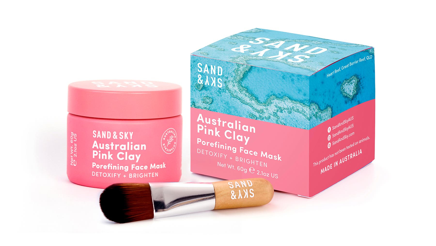 Sand & Sky Australian Pink Clay Face Mask
