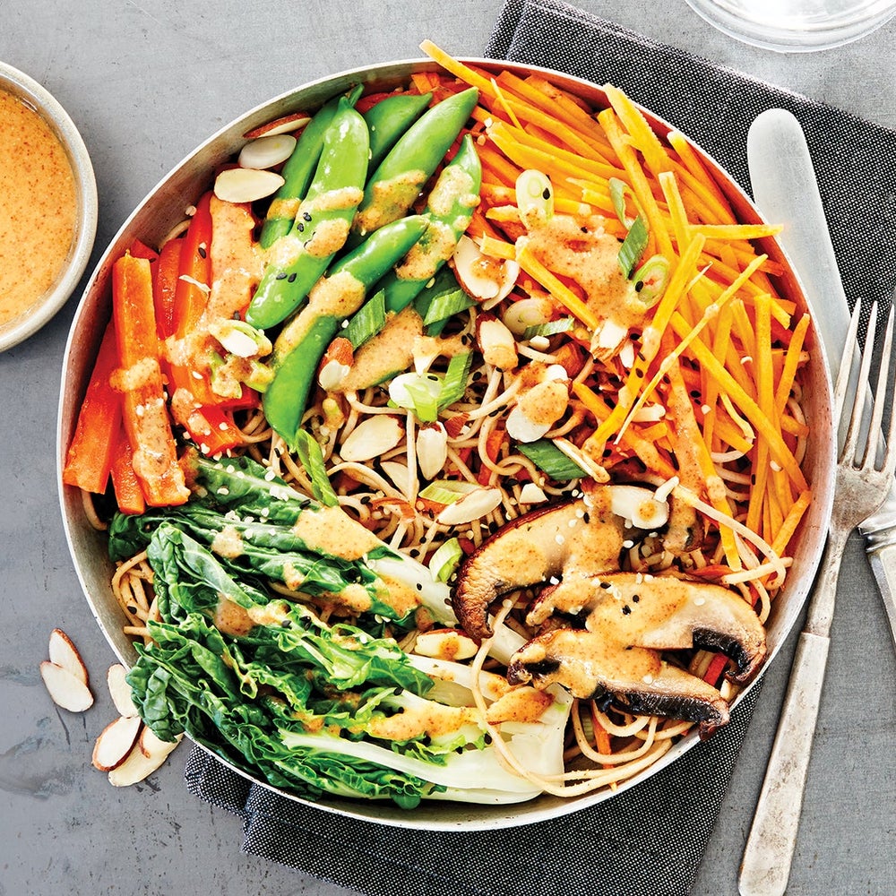 Miso, Almond &#038; Mushroom Soba Noodle Bowls-image