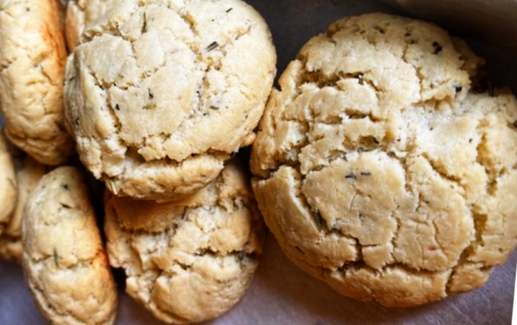 vegan herbs de Provence biscuits from dancing spirit ranch