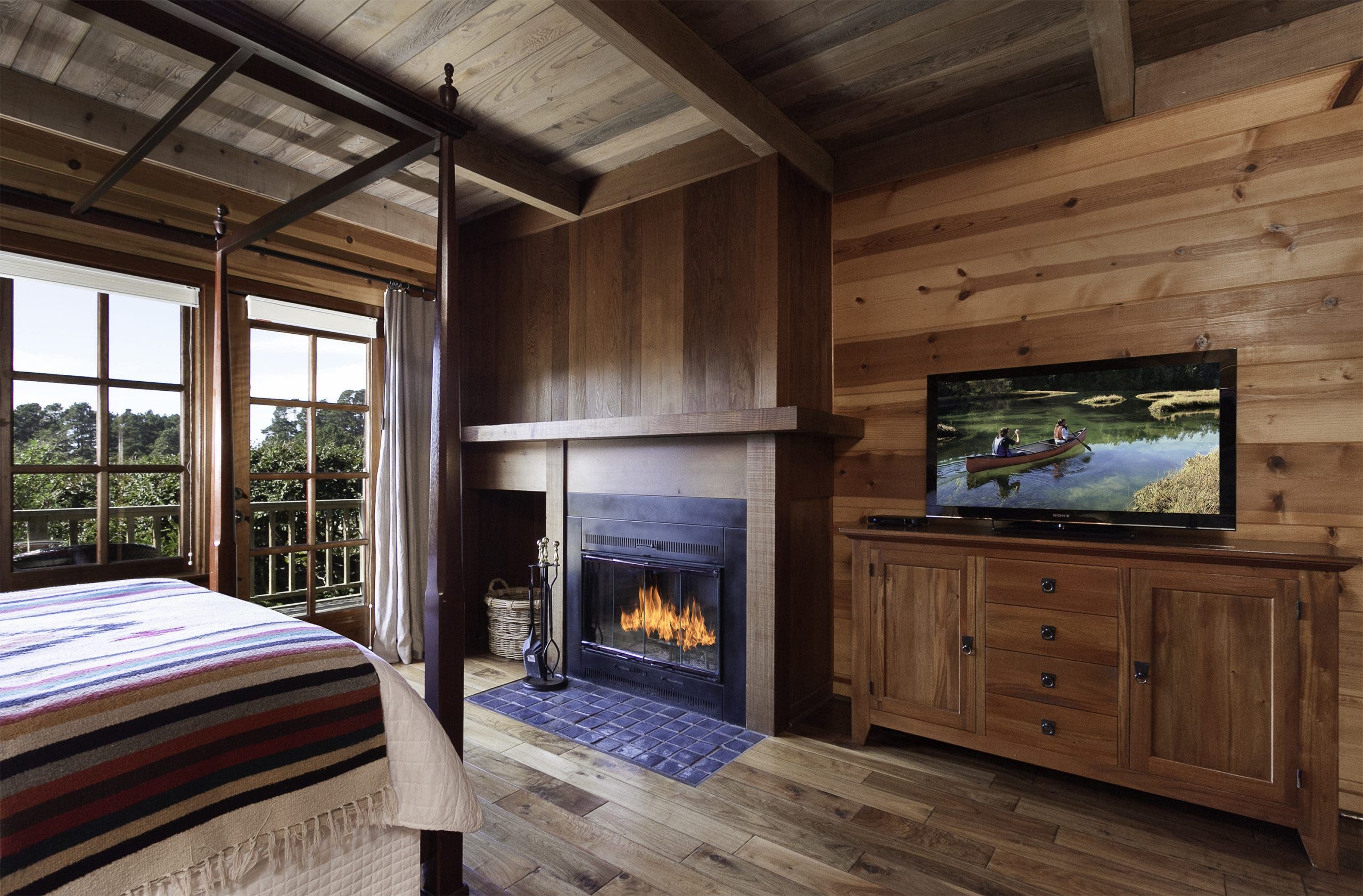 interior of a room at the Stanford inn