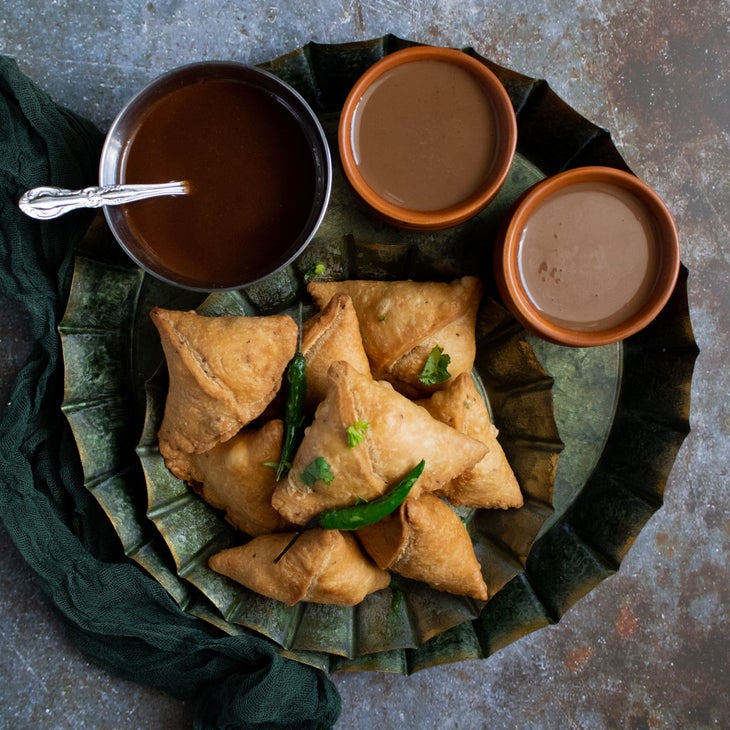 vegetarian samosas