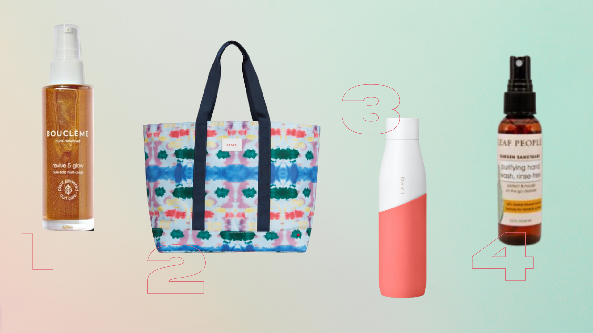 a collage of clean products for summer