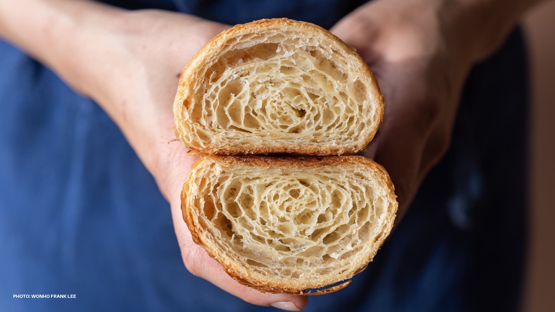 a vegan croissant by Jen Yee at Bakers Bench in Los Angeles
