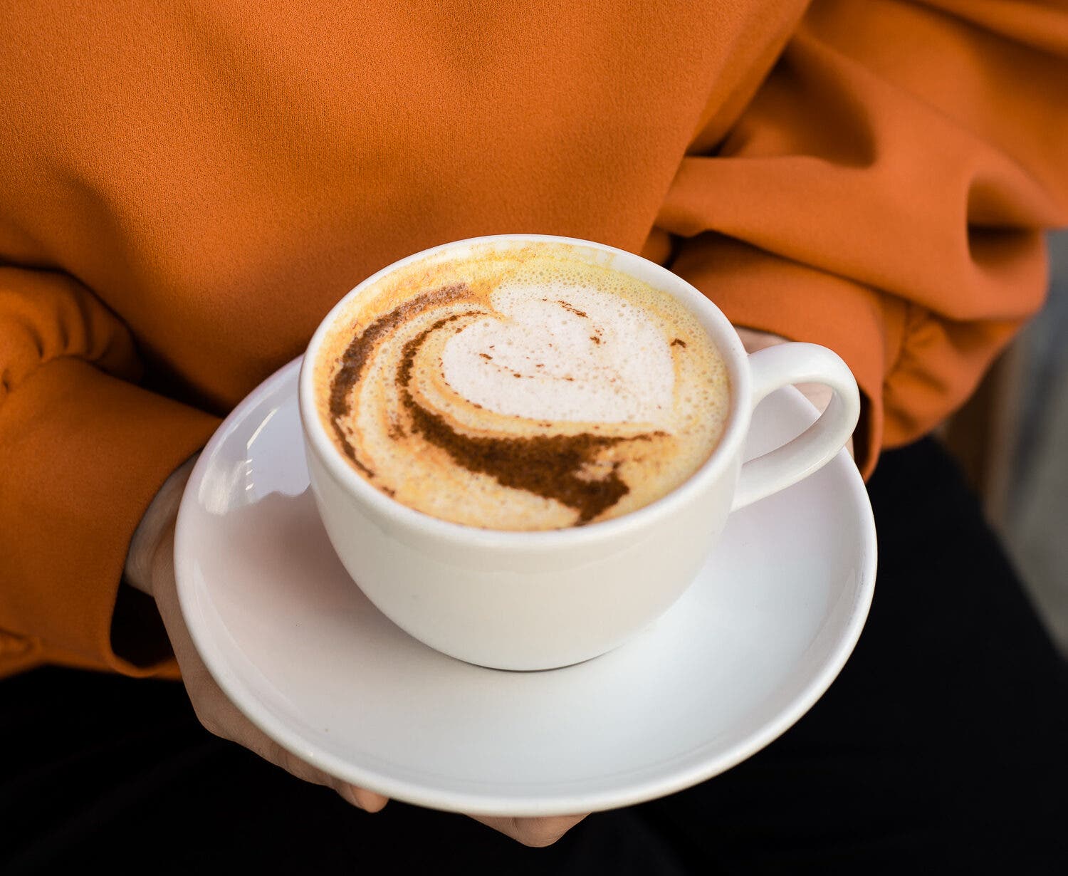 pumpkin spice latte vegan cafe gratitude