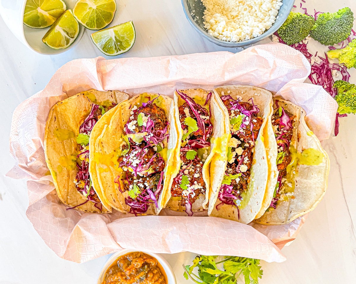 Broccoli Tacos with Sweet and Spicy Sauce for a Weeknight Dinner