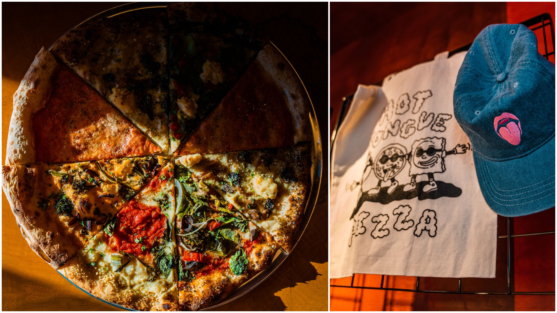 Los Angeles vegan pizza hot tongue Alex koons